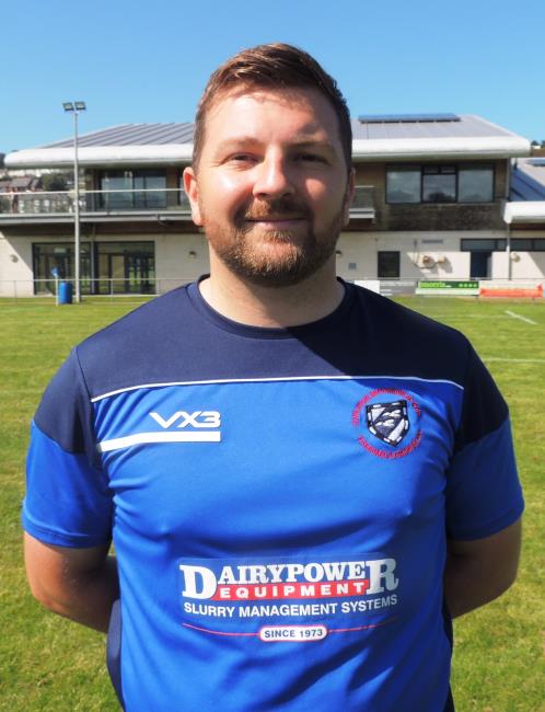 Sam Kurtz in his Fishguard & Goodwick rugby kit